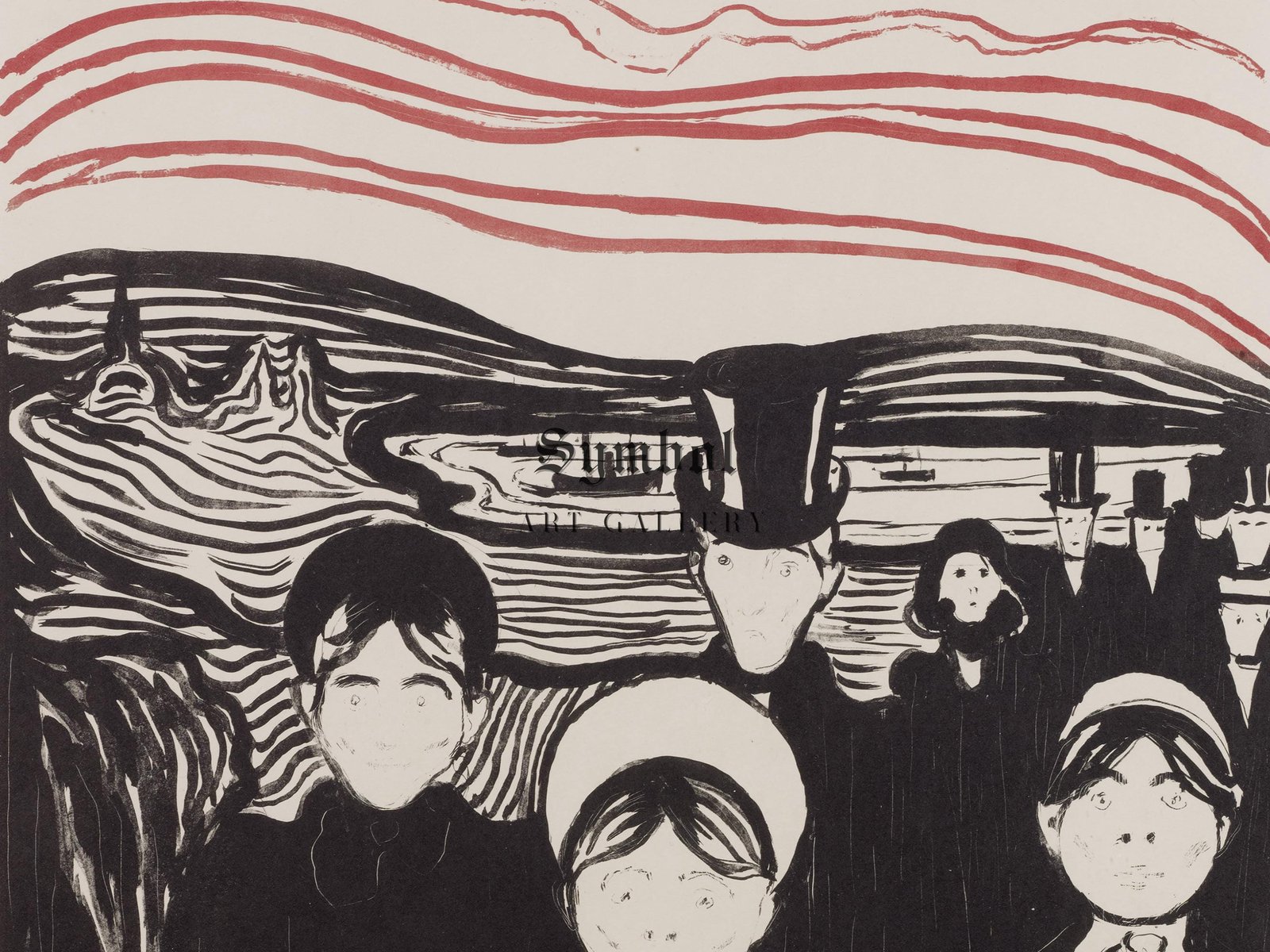 Anxiety II by Edvard Munch, 1894, Expressionism, fine art print