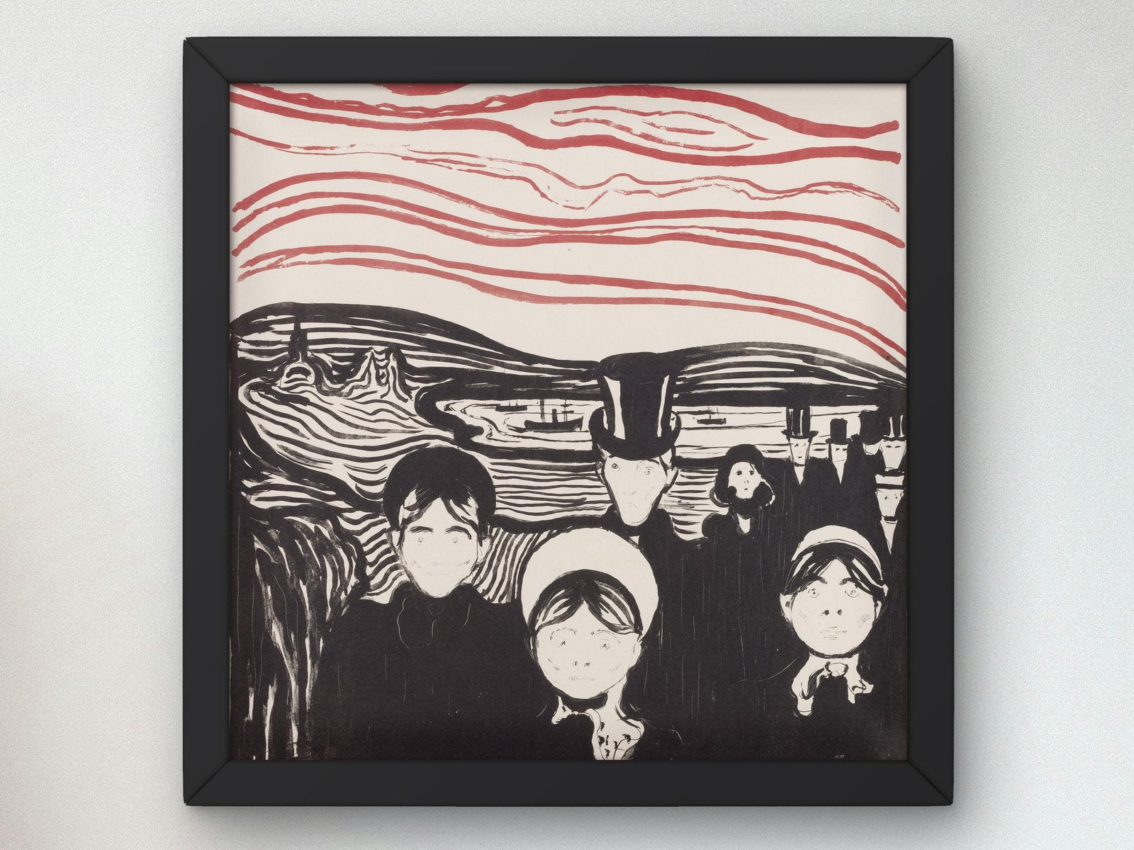 Anxiety II by Edvard Munch, 1894, Expressionism, fine art print