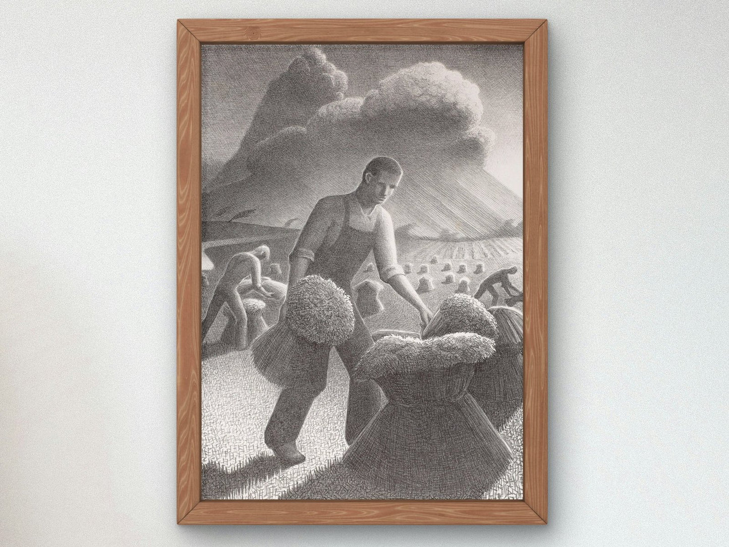 Approaching Storm by Grant Wood, 1940, Art Deco and American Modernism, fine art print