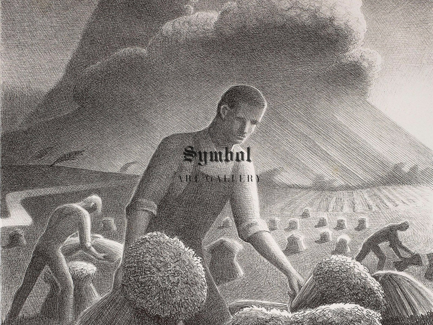 Approaching Storm by Grant Wood, 1940, Art Deco and American Modernism, fine art print