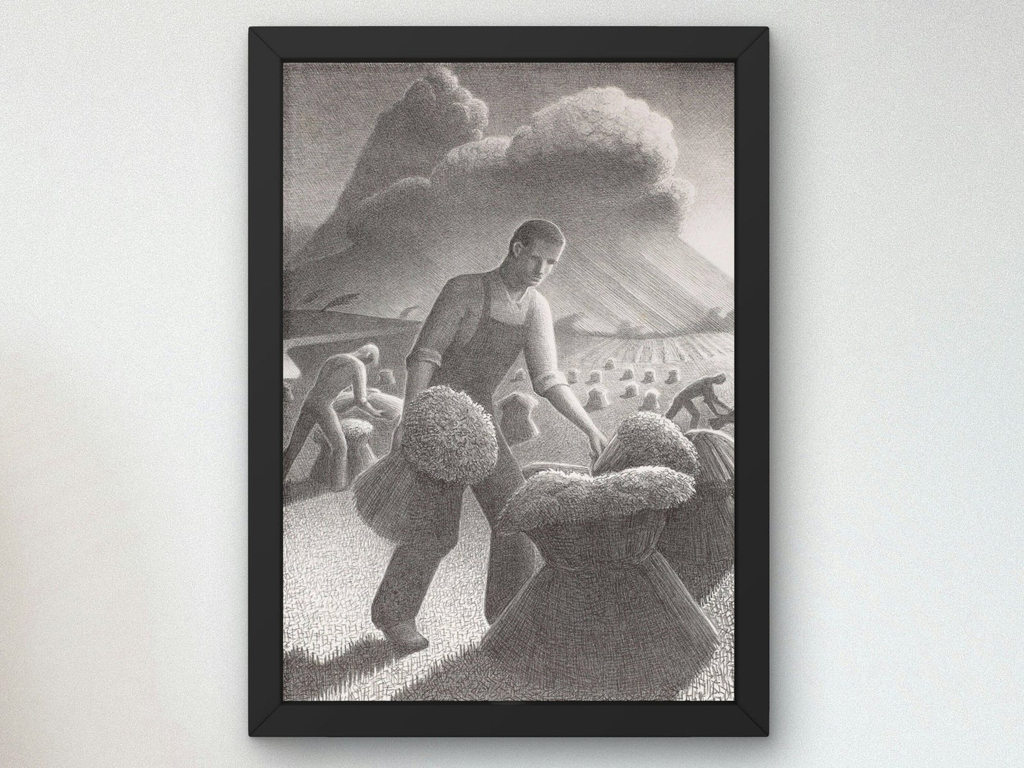 Approaching Storm by Grant Wood, 1940, Art Deco and American Modernism, fine art print
