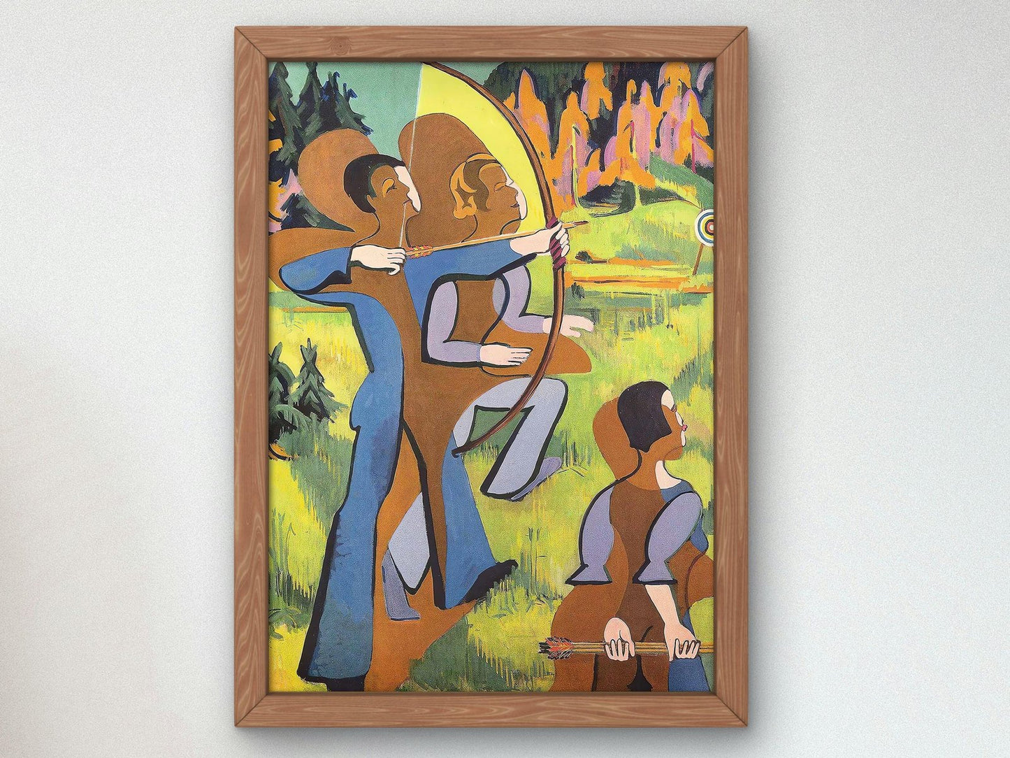 Archers by Ernst Ludwig Kirchner, 1935, Expressionism and Fauvism, fine art print