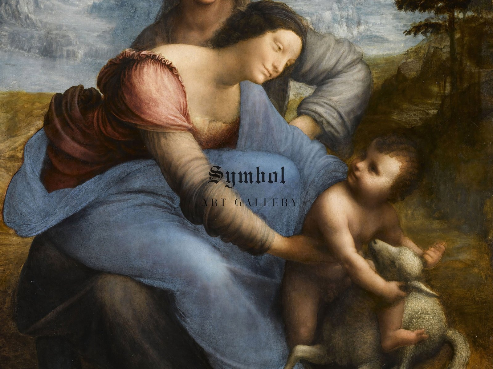 The Virgin and Child with Saint Anne by Leonardo da Vinci, 1510, Renaissance, fine art print