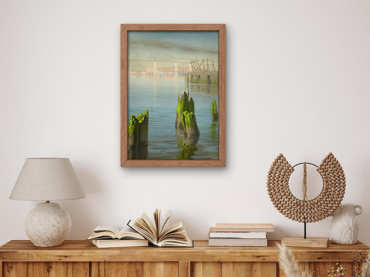 Arthur Kill at Elizabethport by Charles Goeller, 1947, Art Deco and American Modernism, fine art print
