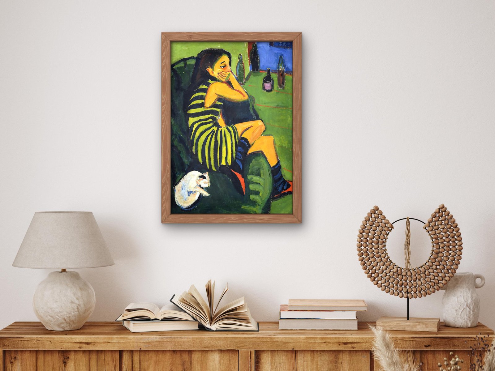 Artistin Marzella by Ernst Ludwig Kirchner, 1910, Expressionism, fine art print
