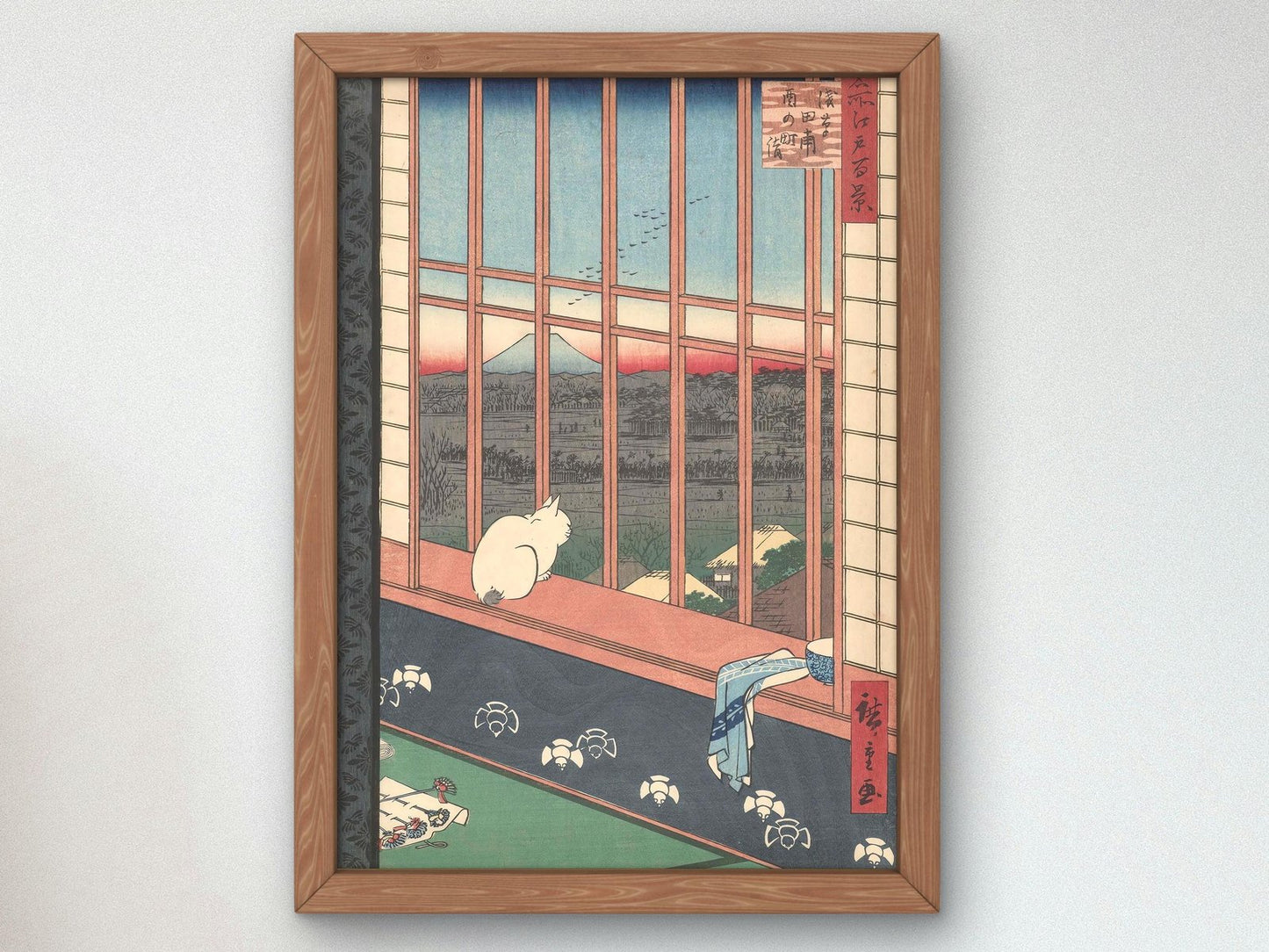 Asakusa Ricefields and Torinomachi Festival by Utagawa Hiroshige, 1857, Japanese Woodblock Prints, fine art print
