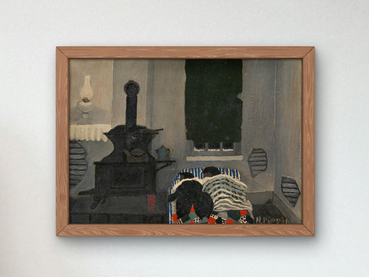 Asleep by Horace Pippin, 1941, American Modernism, fine art print