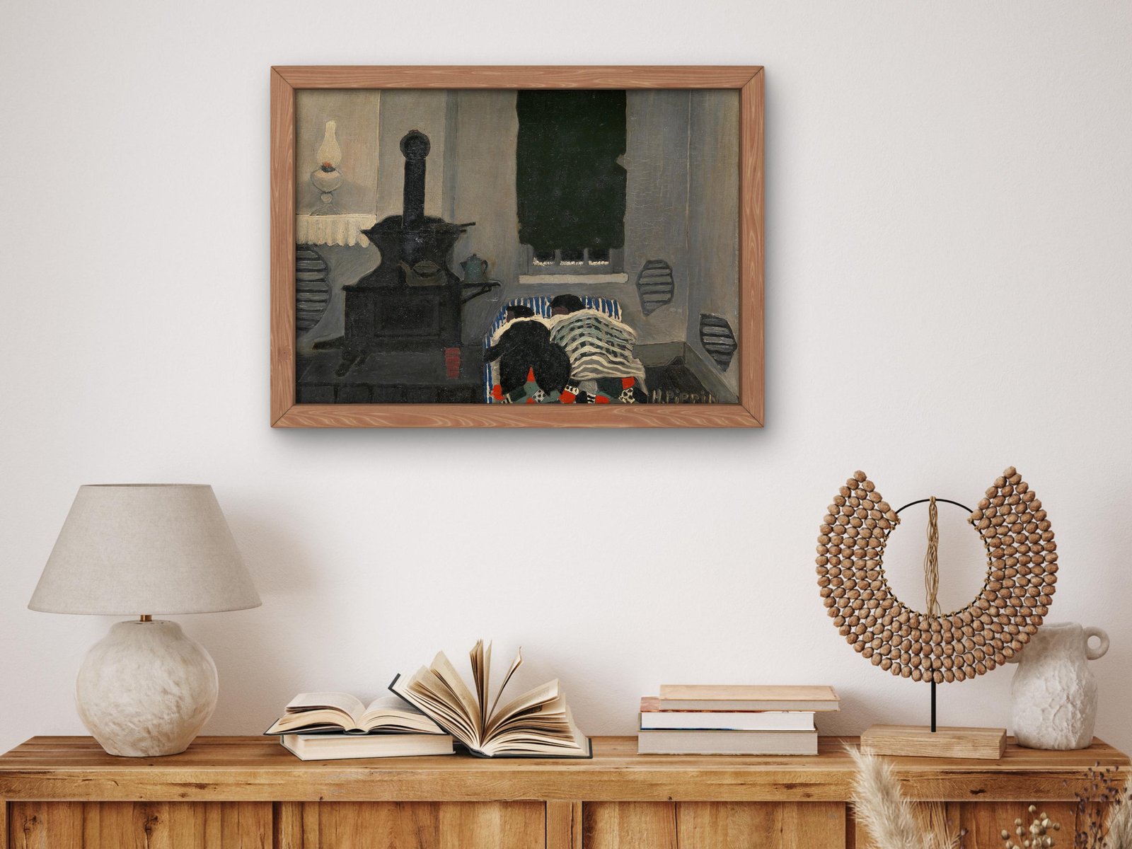 Asleep by Horace Pippin, 1941, American Modernism, fine art print