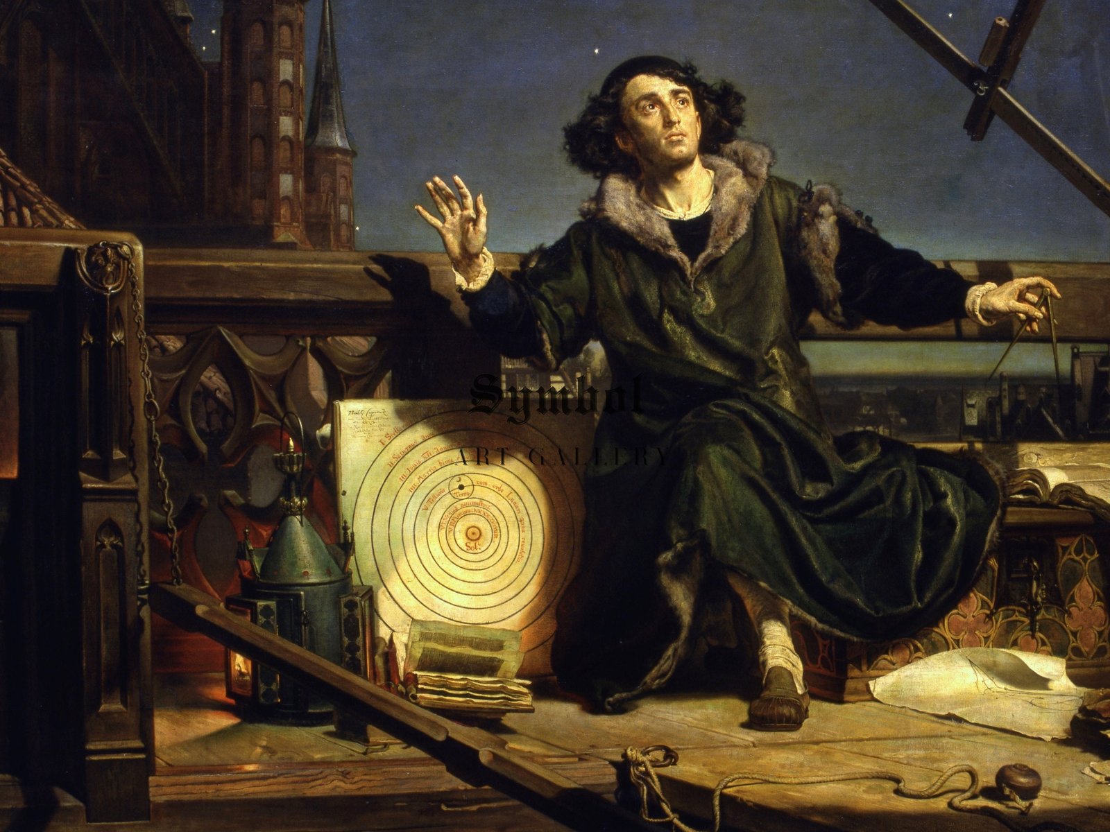 Astronomer Copernicus by Jan Matejko, 1873, Realism and Naturalism, fine art print