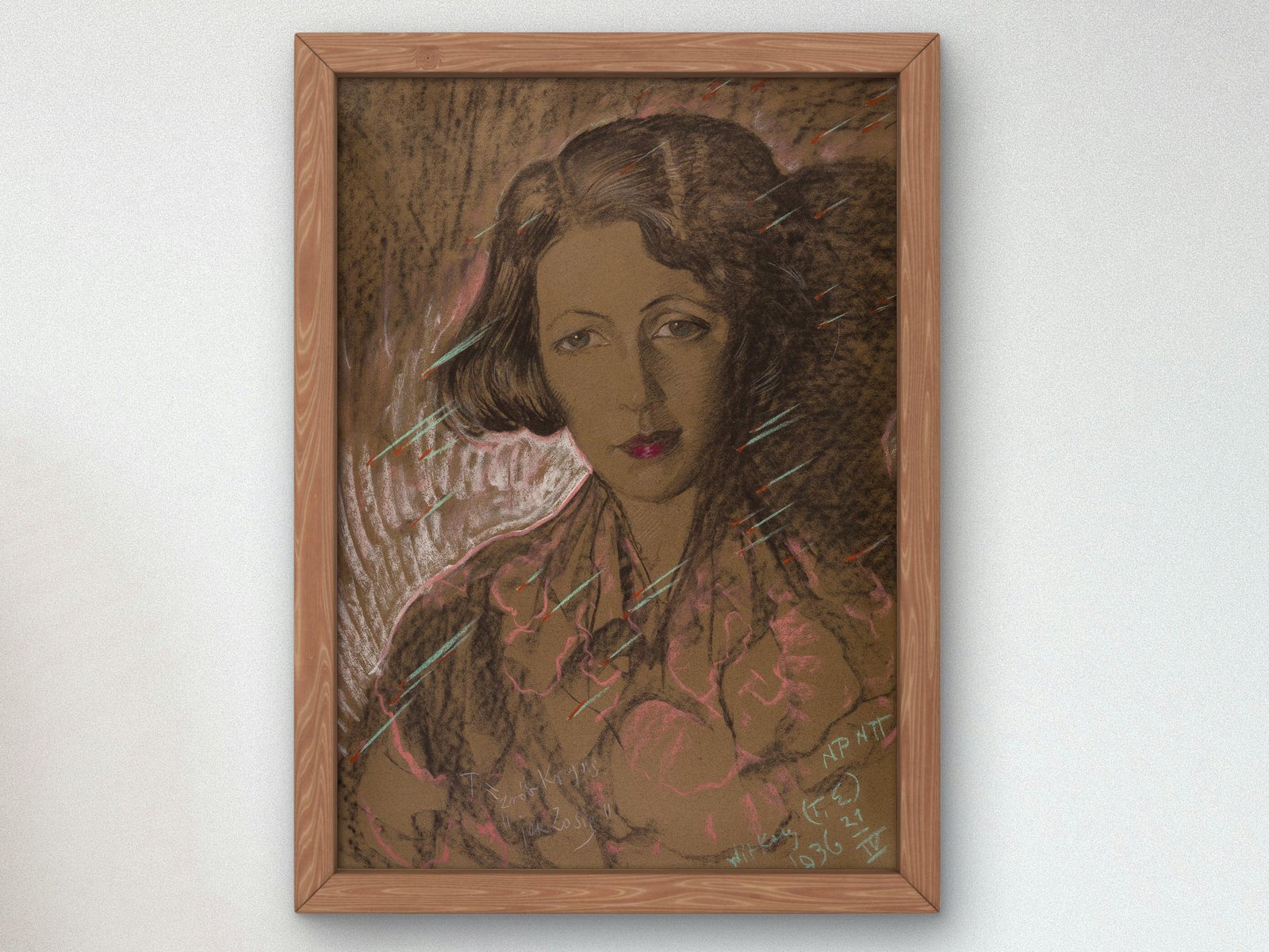 Asymmetrical Lady by Stanisław Ignacy Witkiewicz, 1936, Expressionism and Fauvism, fine art print