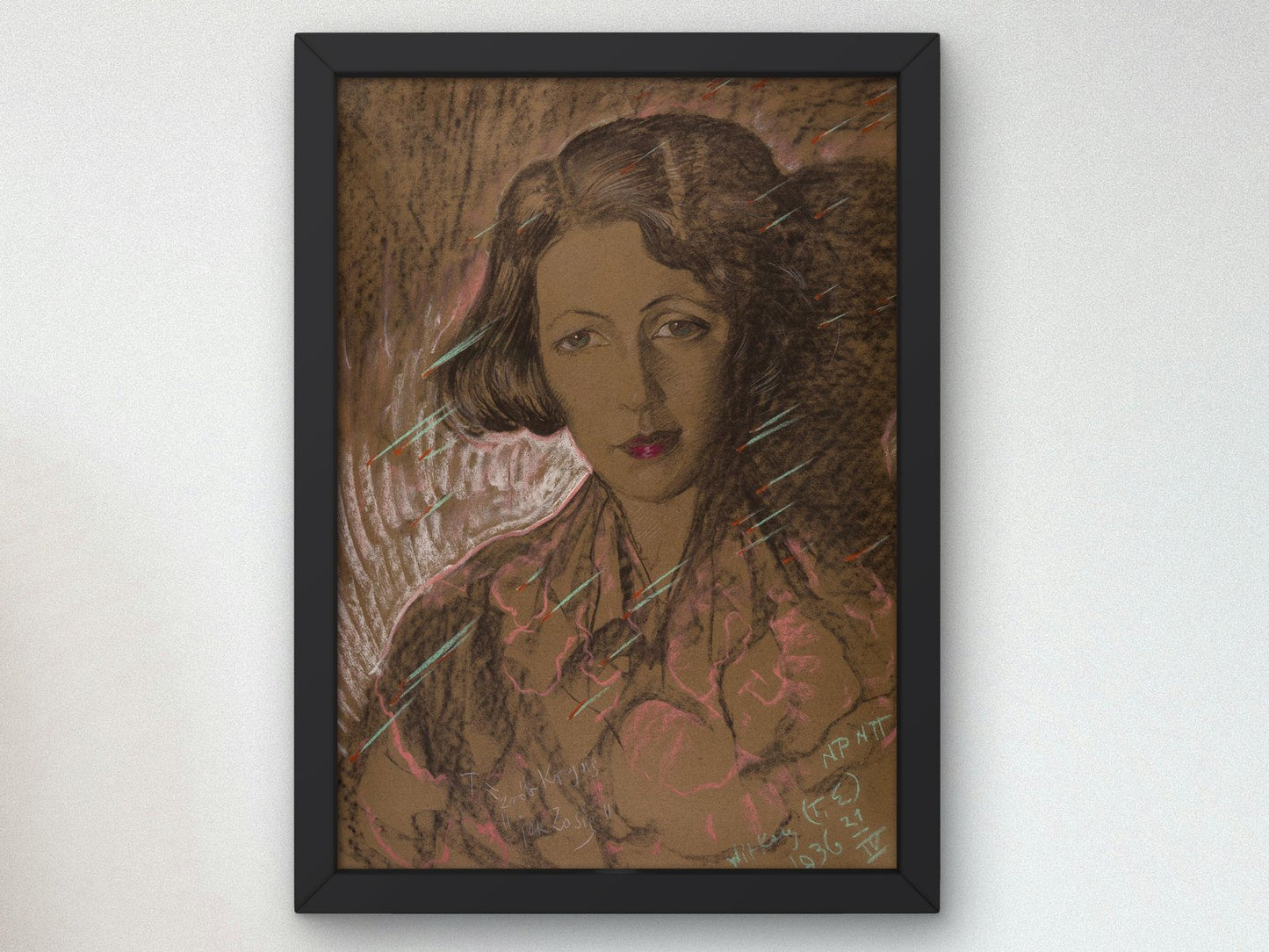 Asymmetrical Lady by Stanisław Ignacy Witkiewicz, 1936, Expressionism and Fauvism, fine art print
