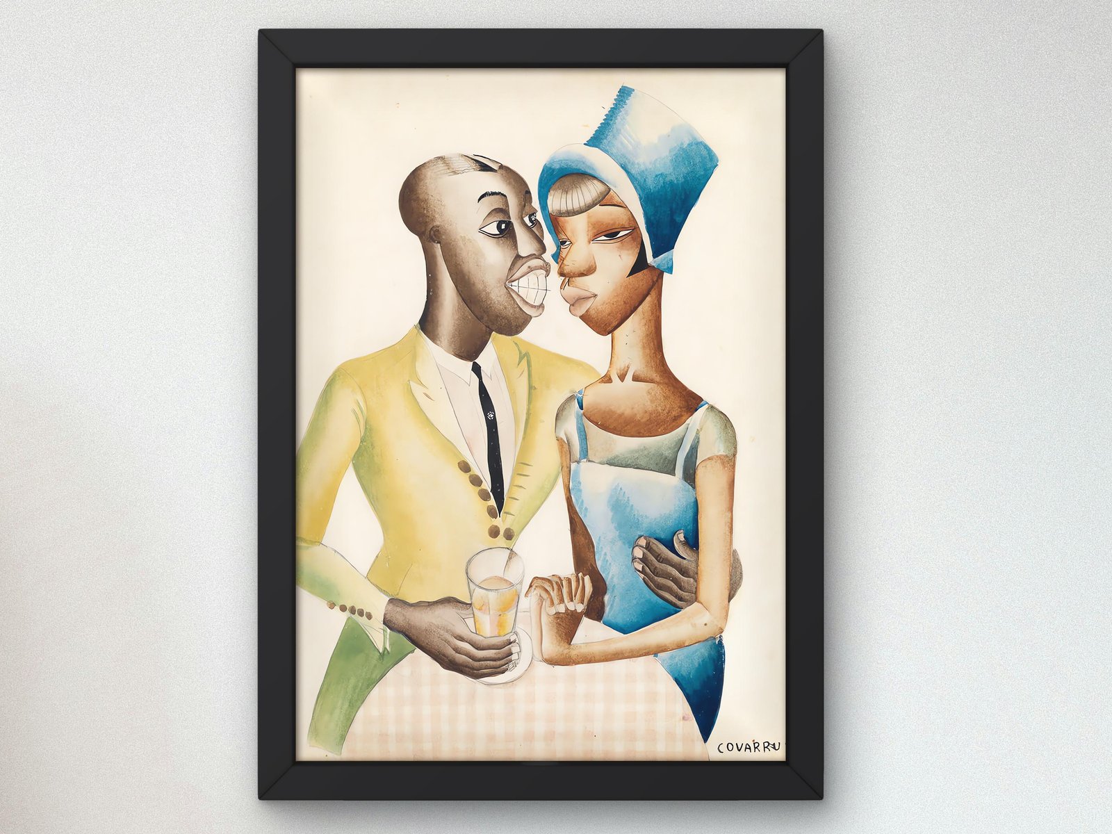 At Leroy's by Miguel Covarrubias, 1924, Art Deco and American Modernism, fine art print