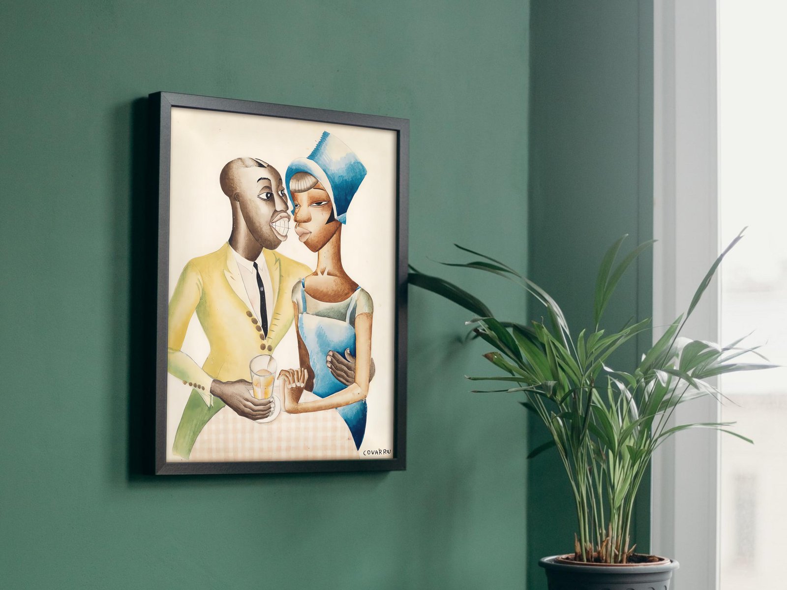 At Leroy's by Miguel Covarrubias, 1924, Art Deco and American Modernism, fine art print