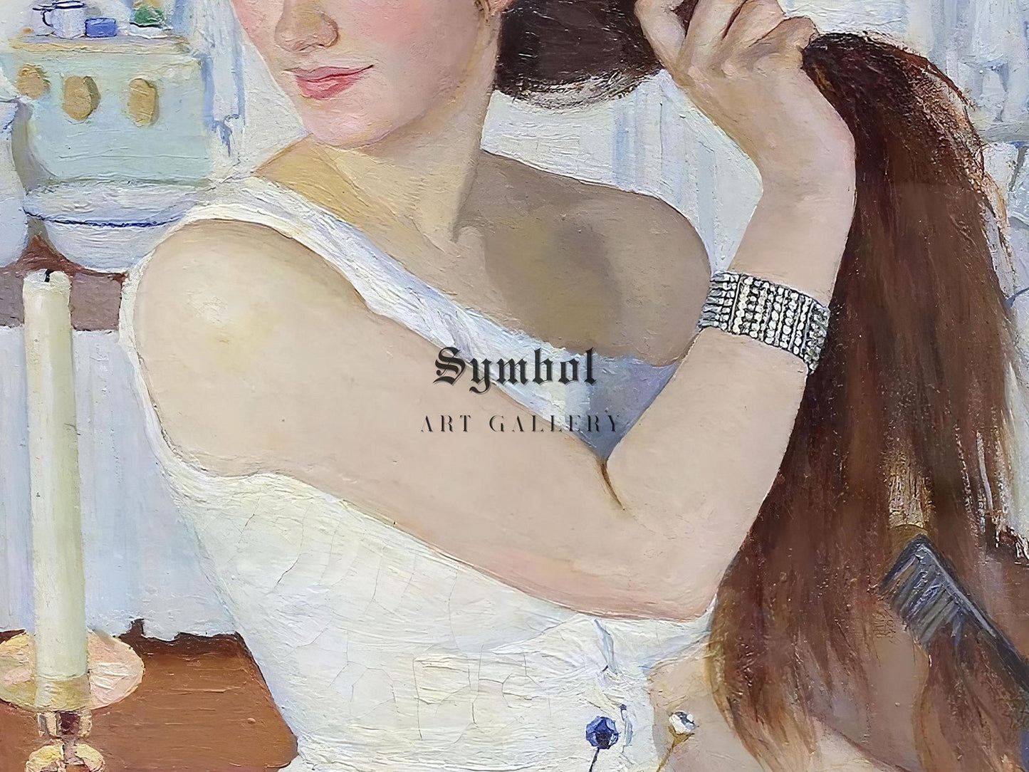 At the Dressing Table by Zinaida Serebryakova, 1909, Art Nouveau and Belle Époque, fine art print