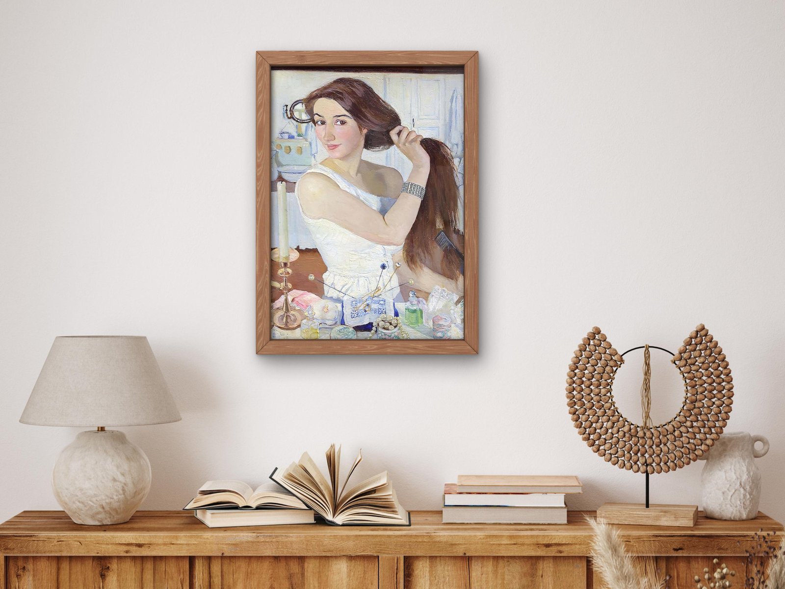 At the Dressing Table by Zinaida Serebryakova, 1909, Art Nouveau and Belle Époque, fine art print