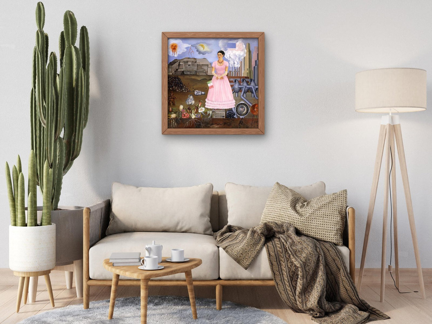 Autoportrait a la Frontiere del Mexique et des Etats Unis by Frida Kahlo, 1932, Surrealism, fine art print