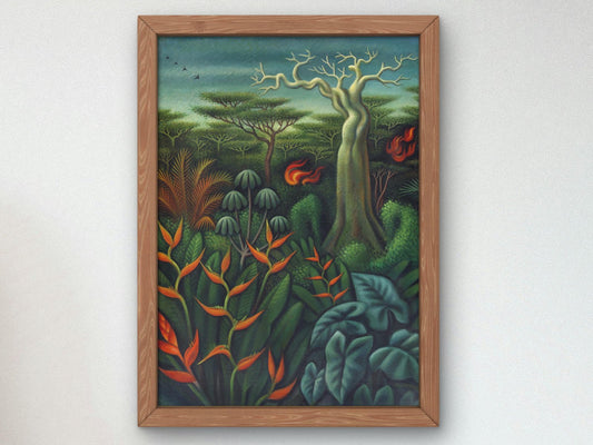 Aves del Paraiso by Miguel Covarrubias, 1941, Art Deco and American Modernism, fine art print