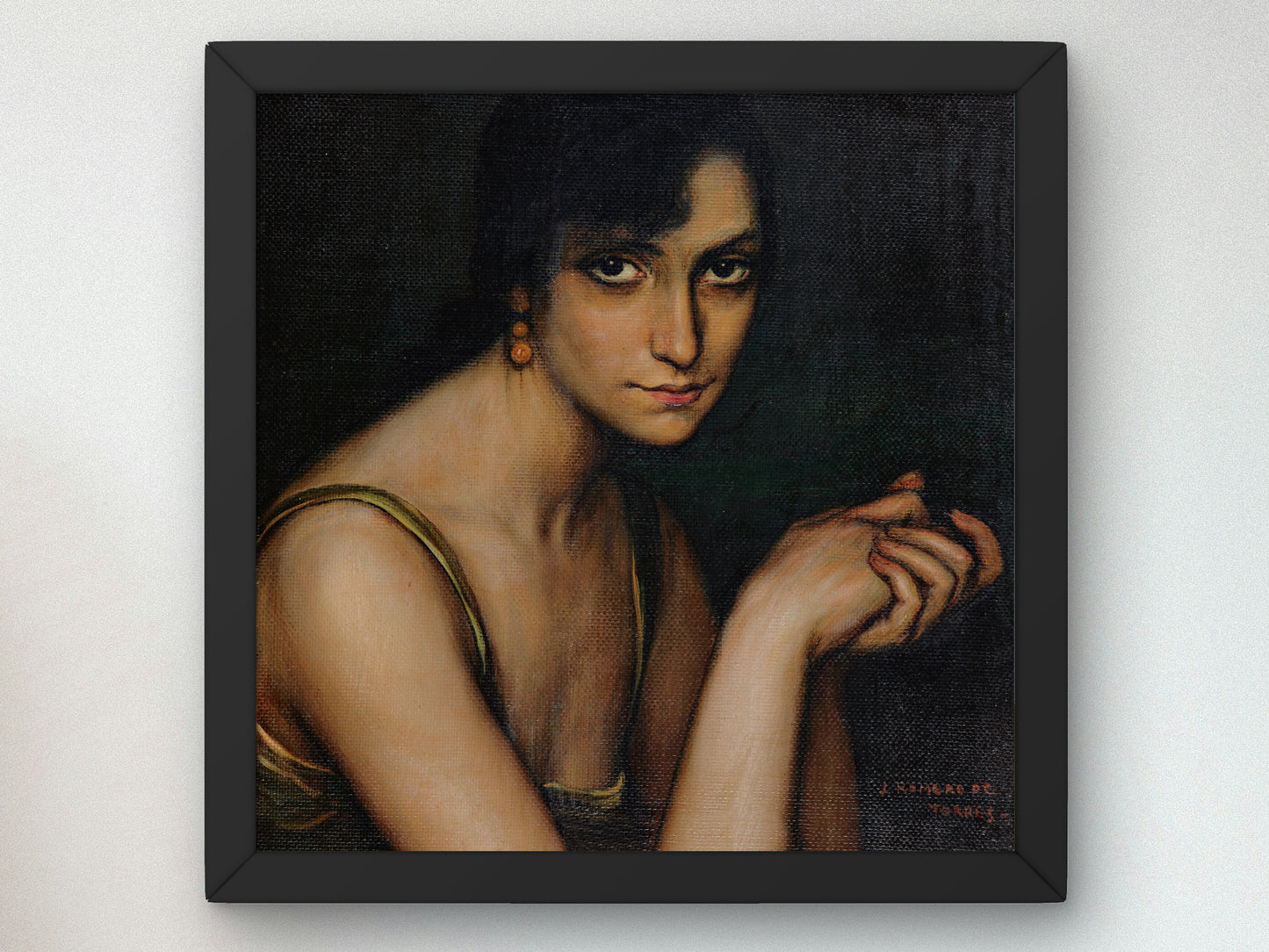 Julita Cerdá by Julio Romero de Torres, Wall Art Print, Fine Art Reproduction, Museum Quality Decor, Poster