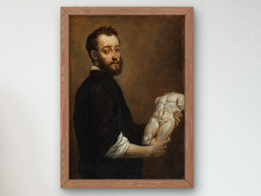 Portrait of a Sculptor Alessandro Vittoria by David Teniers the Younger 1653, Wall Art Print, Fine Art Reproduction, Museum Quality Decor