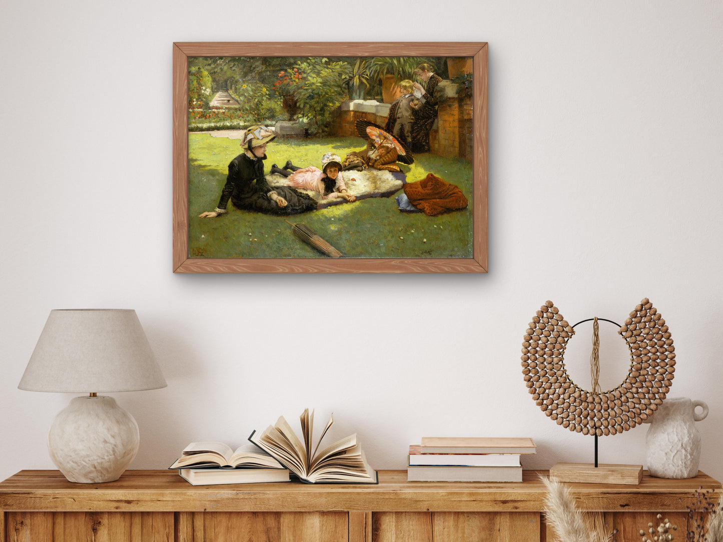 In Full Sunlight by James Tissot 1873, Wall Art Print, Fine Art Reproduction, Museum Quality Decor, Poster