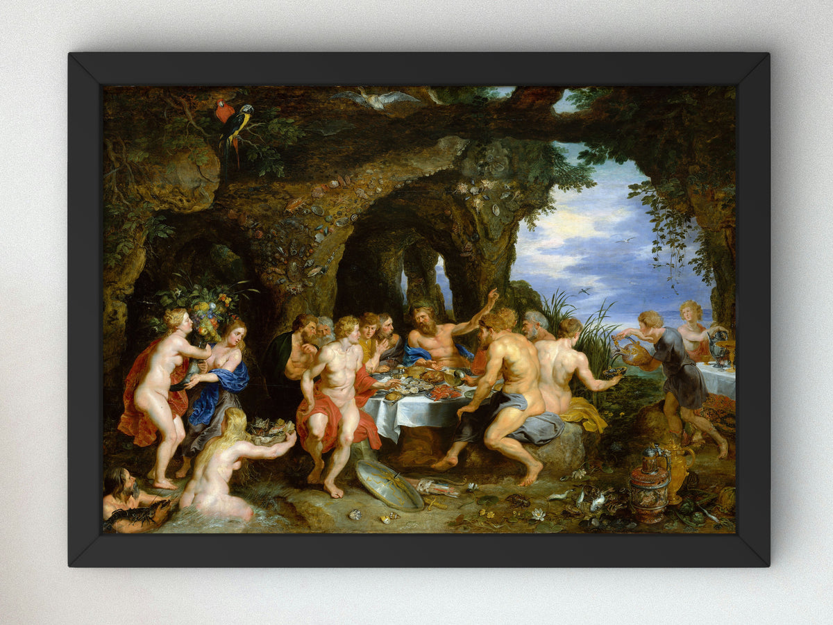 The Feast of Achelous by Peter Paul Rubens 1615, Wall Art Print, Fine Art Reproduction, Museum Quality Decor, Poster