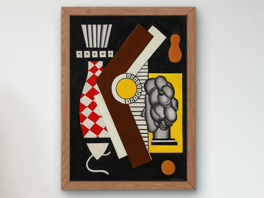 Still Life by Fernand Léger 1927, Wall Art Print, Fine Art Reproduction, Museum Quality Decor, Poster