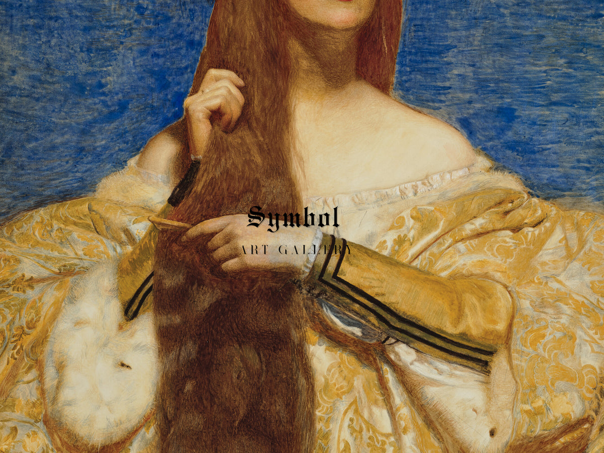 Fiorella by Frank Cadogan Cowper 1917, Wall Art Print, Fine Art Reproduction, Museum Quality Decor, Poster