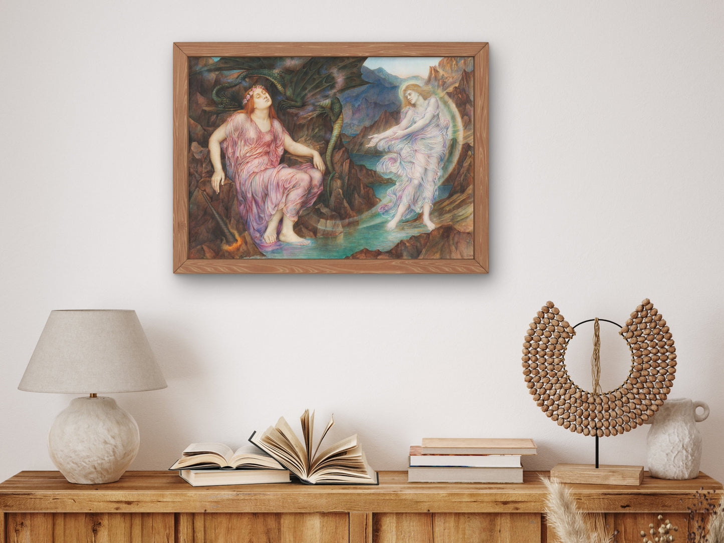 The Passing of the Soul at Death by Evelyn De Morgan 1914, Wall Art Print, Fine Art Reproduction, Museum Quality Decor, Poster