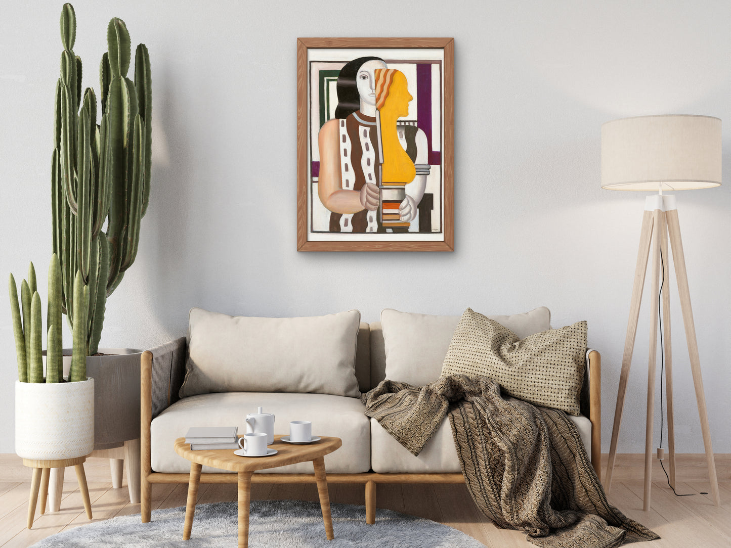 Woman Carrying a Statuette by Fernand Léger 1925, Wall Art Print, Fine Art Reproduction, Museum Quality Decor, Poster