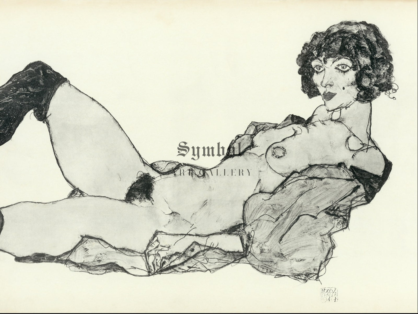 Zeichnungen VI by Egon Schiele 1914, Wall Art Print, Fine Art Reproduction, Museum Quality Decor, Poster