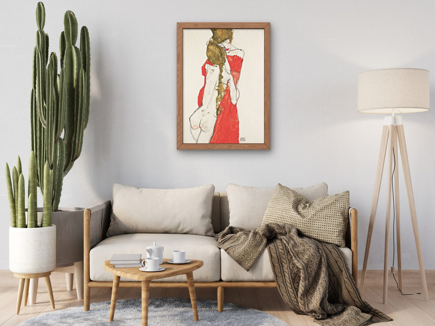 Mother and Daughter by Egon Schiele 1913, Wall Art Print, Fine Art Reproduction, Museum Quality Decor, Poster