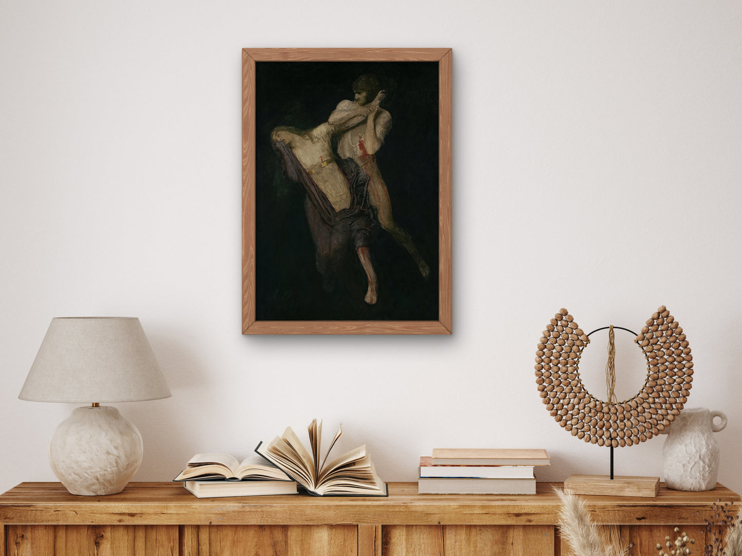 Paolo and Francesca by Arnold Böcklin 1893, Wall Art Print, Fine Art Reproduction, Museum Quality Decor, Poster