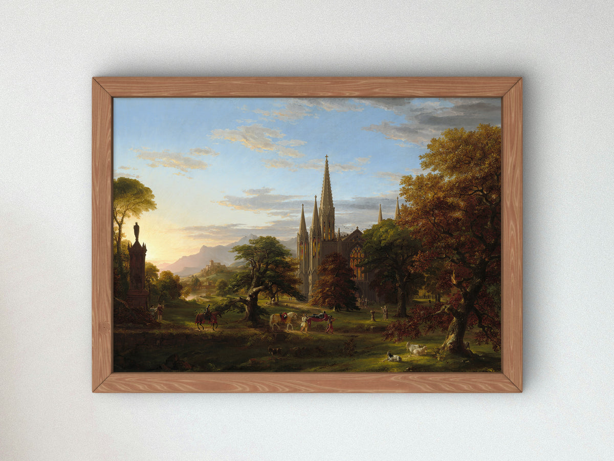 The Return by Thomas Cole 1837, Wall Art Print, Fine Art Reproduction, Museum Quality Decor, Poster