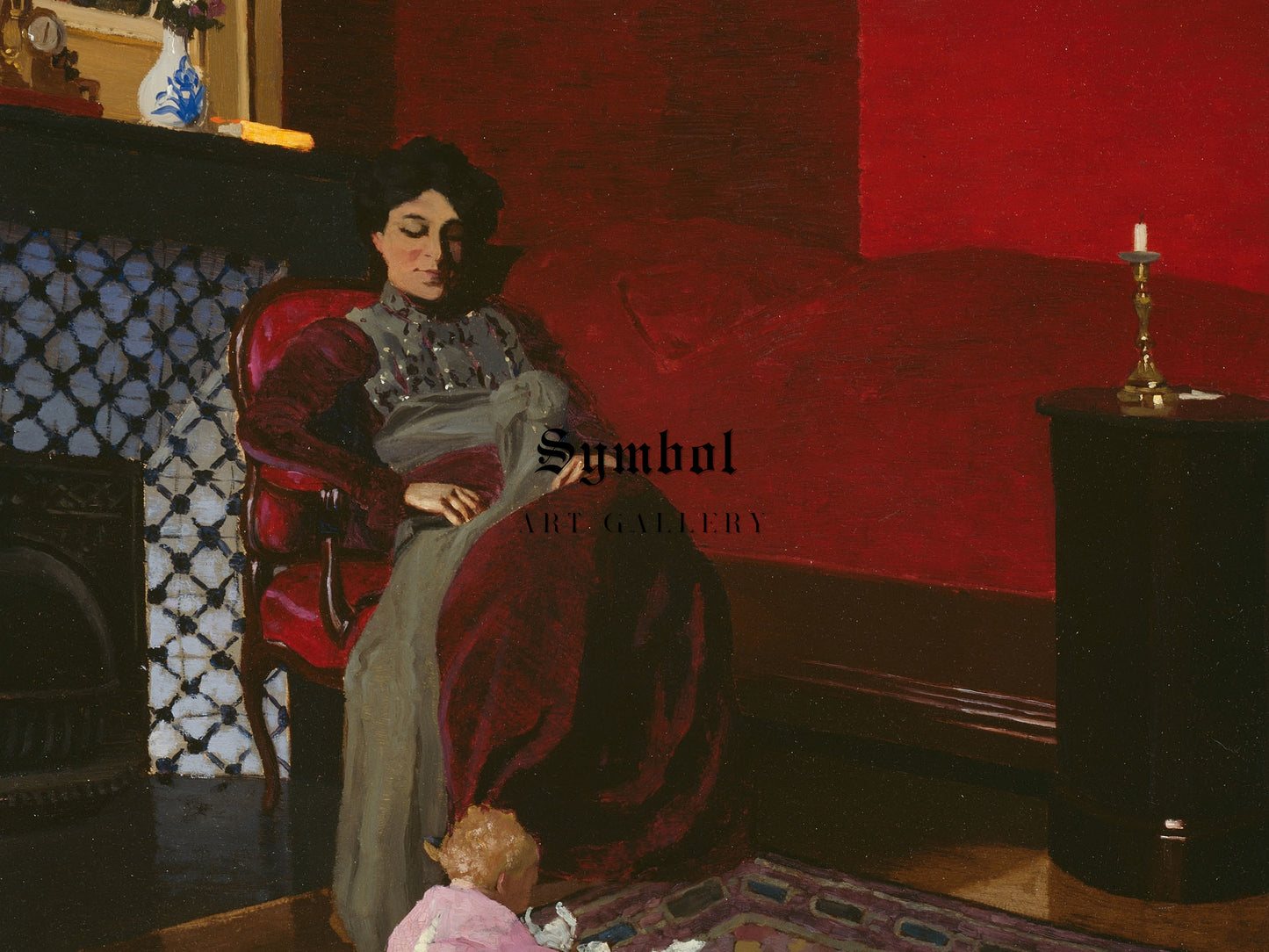 The Red Room by Félix Vallotton 1899, Wall Art Print, Fine Art Reproduction, Museum Quality Decor, Poster