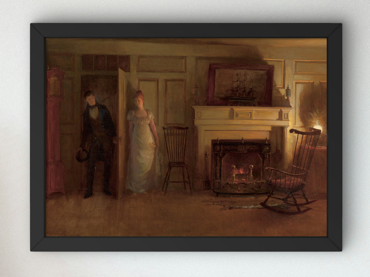 Love's Ambush by William Henry Lippincott 1890, Wall Art Print, Fine Art Reproduction, Museum Quality Decor, Poster