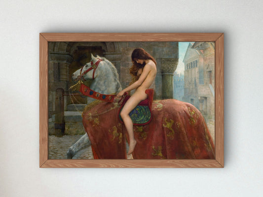 Lady Godiva by John Collier 1898, Wall Art Print, Fine Art Reproduction, Museum Quality Decor, Poster