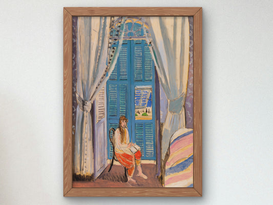 The Venetian Blinds by Henri Matisse 1919, Wall Art Print, Fine Art Reproduction, Museum Quality Decor, Poster