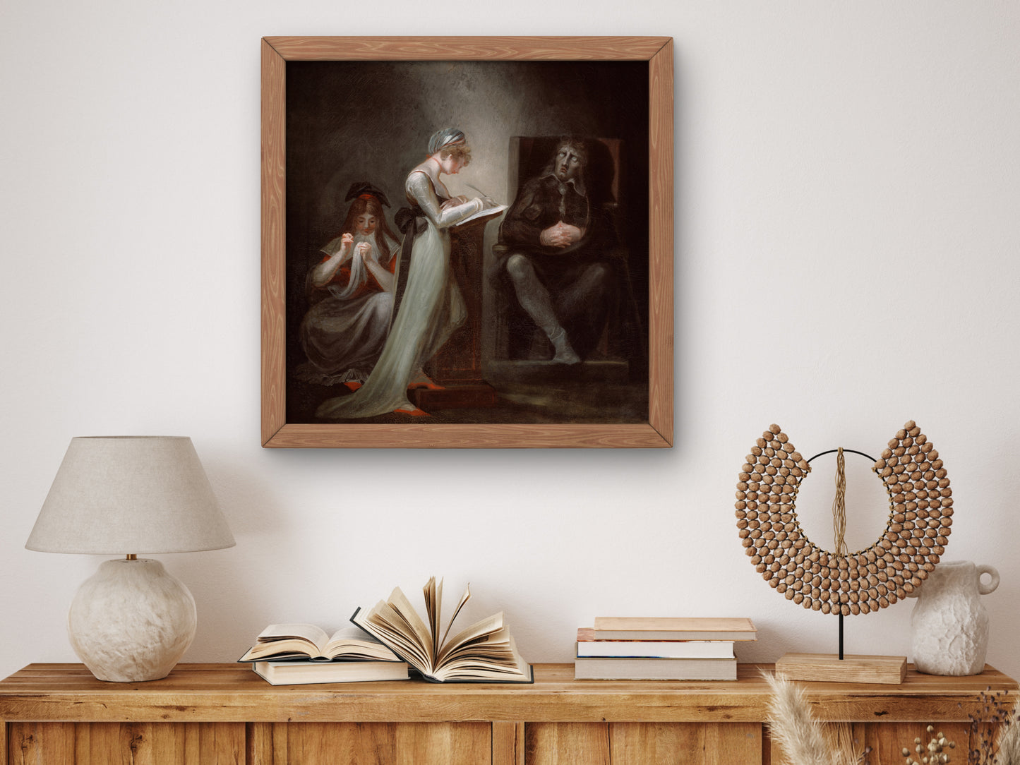 Milton Dictating to His Daughter by Henry Fuseli 1794, Wall Art Print, Fine Art Reproduction, Museum Quality Decor, Poster