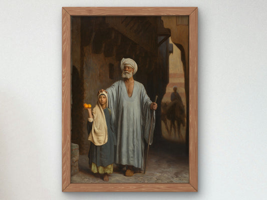 The Helping Hand by Jean Léon Gérôme 1881, Wall Art Print, Fine Art Reproduction, Museum Quality Decor, Poster