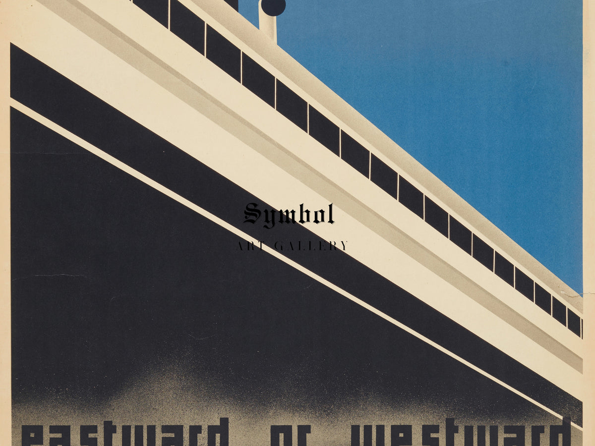 Around the World by George Hemming 1932, Wall Art Print, Fine Art Reproduction, Museum Quality Decor, Poster