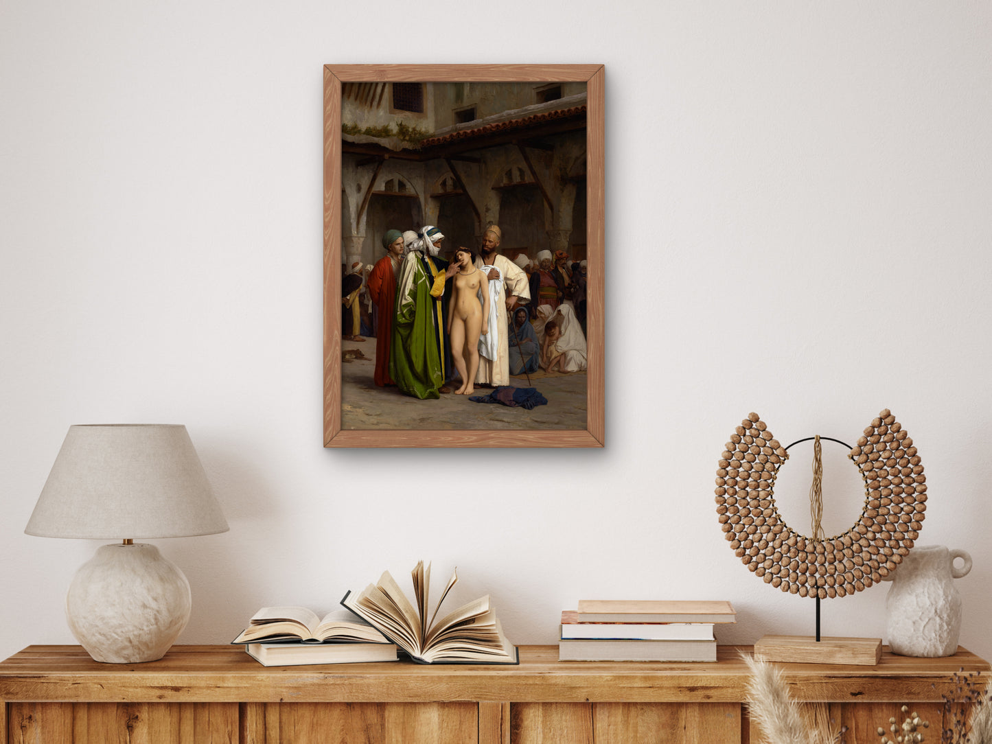 The Slave Market by Jean Léon Gérôme 1866, Wall Art Print, Fine Art Reproduction, Museum Quality Decor, Poster