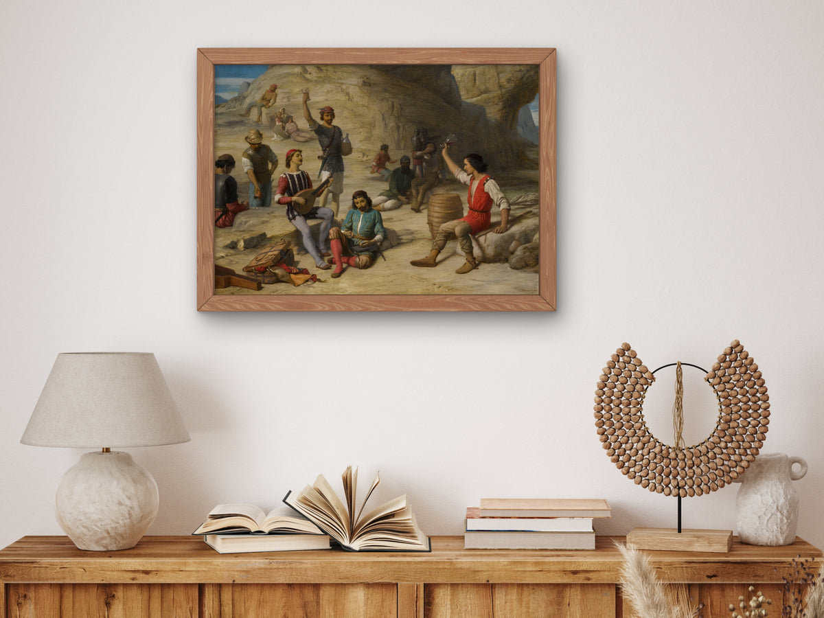 None but the Free Can Sing of Liberty by John Rogers Herbert 1883, Wall Art Print, Fine Art Reproduction, Museum Quality Decor, Poster