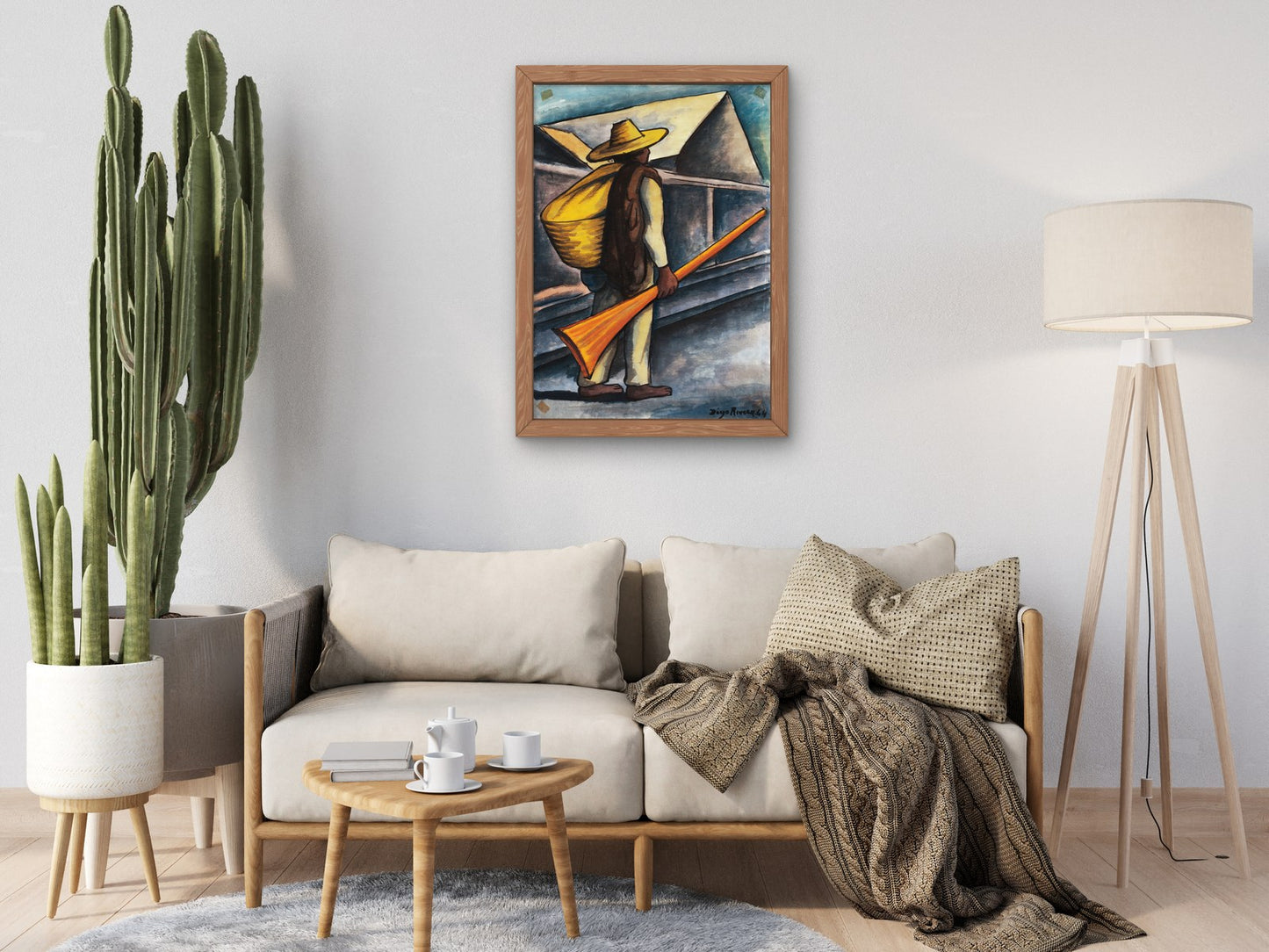 Campesino by Diego Rivera 1944, Wall Art Print, Fine Art Reproduction, Museum Quality Decor, Poster