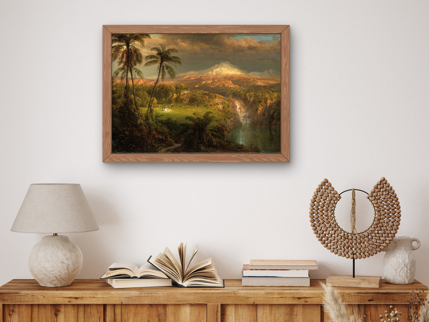 Passing Shower in the Tropics by Frederic Edwin Church 1872, Wall Art Print, Fine Art Reproduction, Museum Quality Decor, Poster