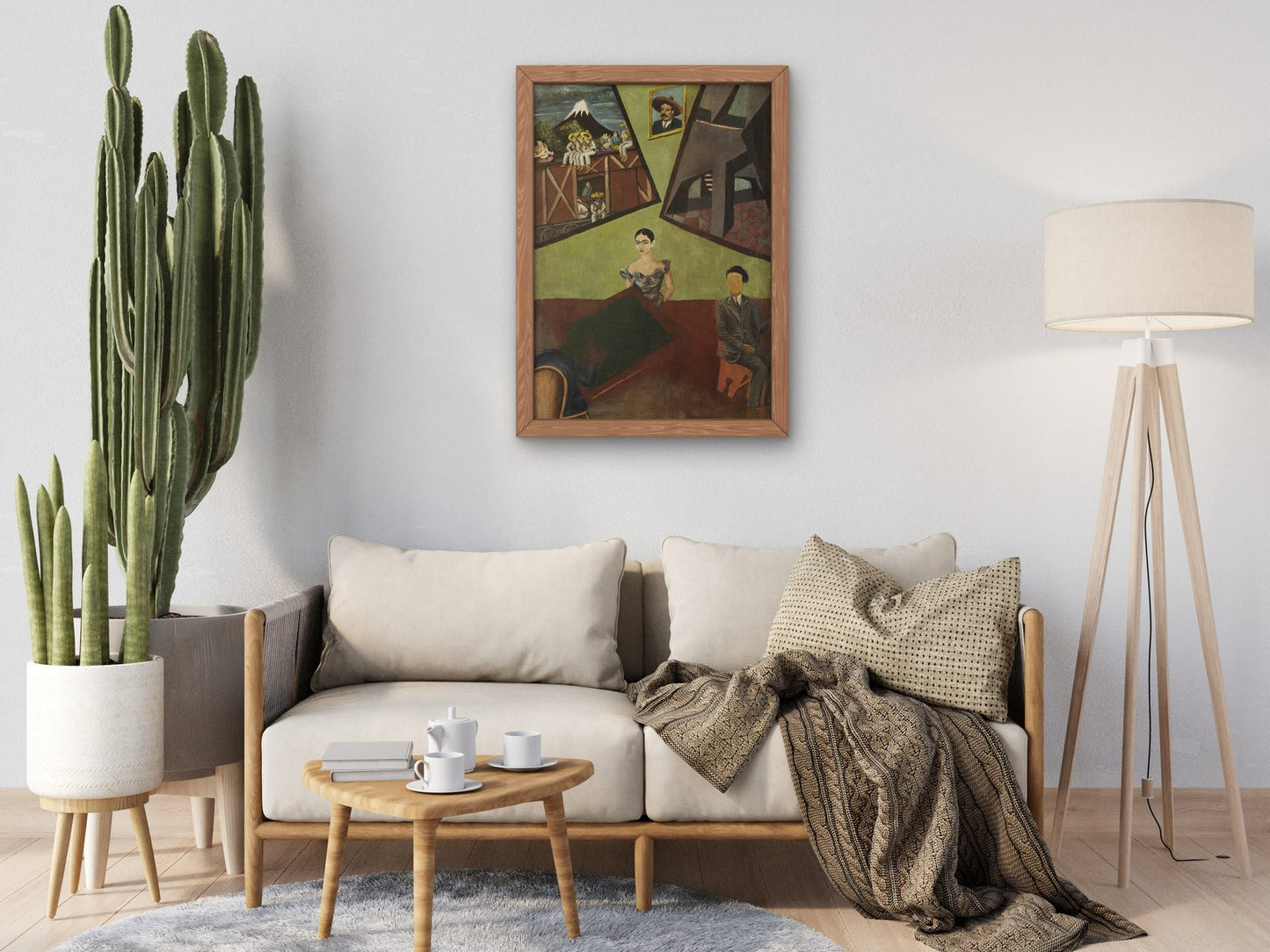 Pancho Villa and Adelita by Frida Kahlo 1927, Wall Art Print, Fine Art Reproduction, Museum Quality Decor, Poster