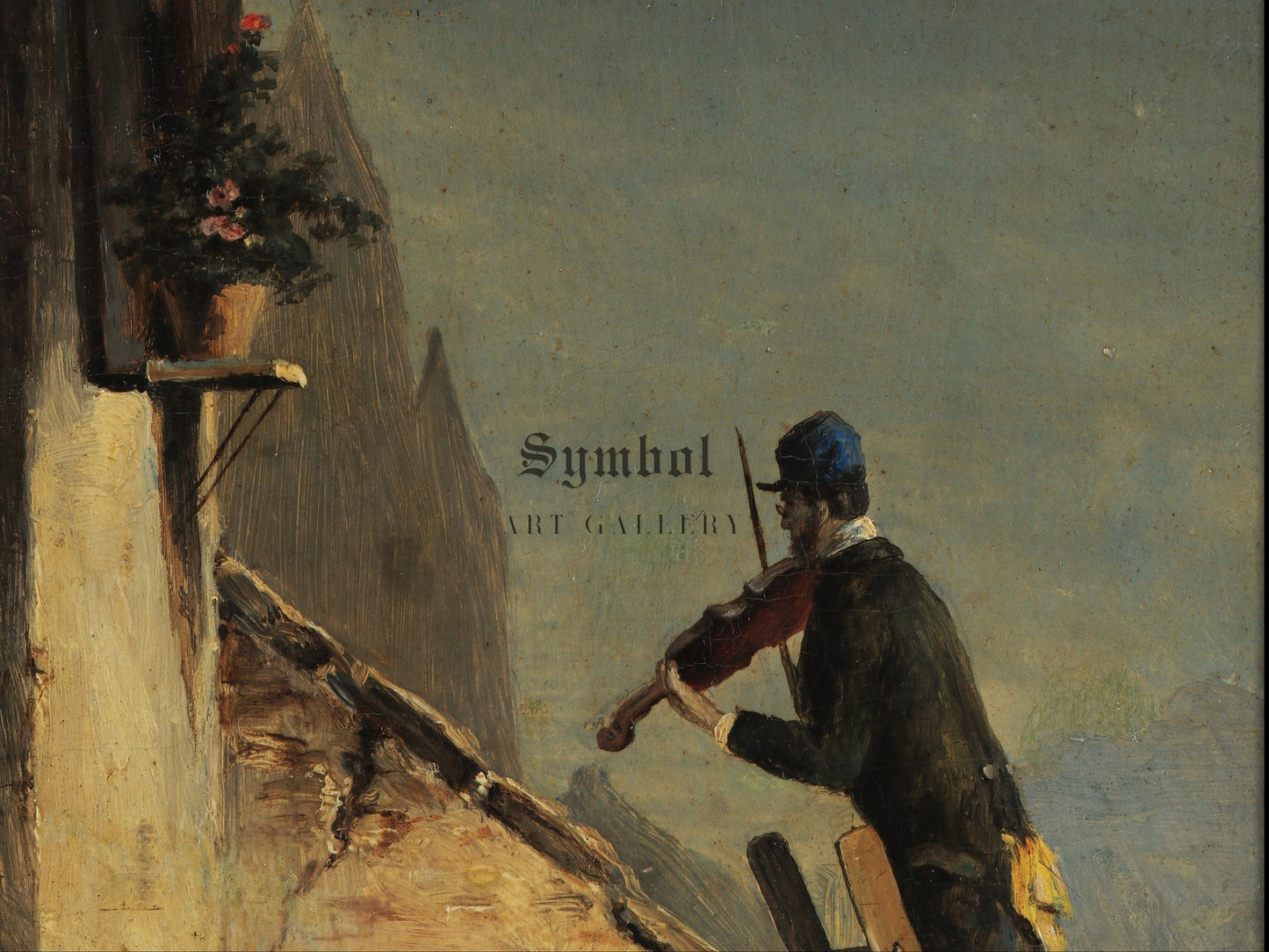 Serenade Midnight Violin on the Ladder by Carl Spitzweg 1850, Wall Art Print, Fine Art Reproduction, Museum Quality Decor, Poster