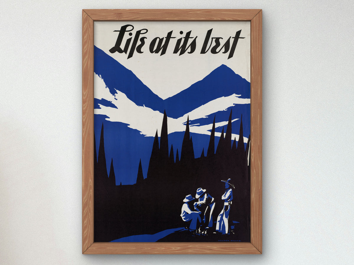 Life at Its Best by Dorothy Waugh 1930, Wall Art Print, Fine Art Reproduction, Museum Quality Decor, Poster