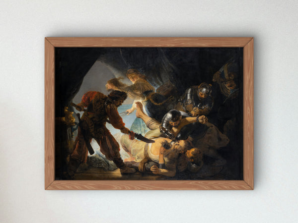 The Blinding of Samson by Rembrandt van Rijn 1636, Wall Art Print, Fine Art Reproduction, Museum Quality Decor, Poster