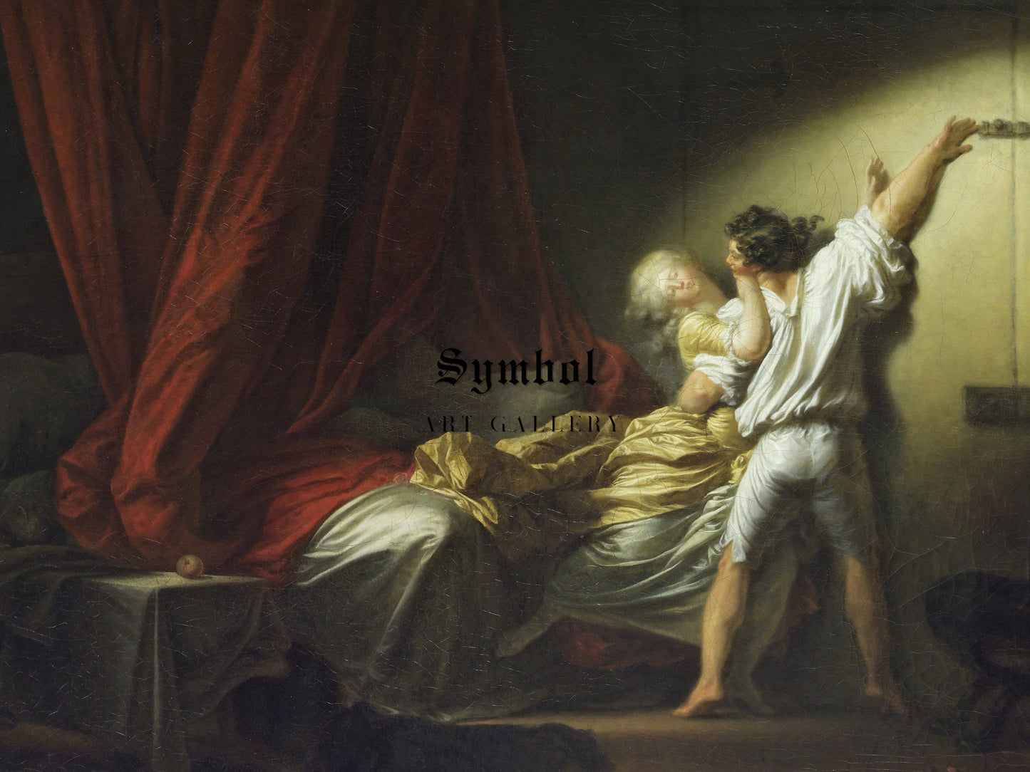 The Bolt by Jean Honoré Fragonard 1778, Wall Art Print, Fine Art Reproduction, Museum Quality Decor, Poster