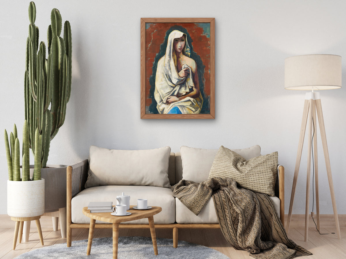 Sibyl by Karl Hofer 1935, Wall Art Print, Fine Art Reproduction, Museum Quality Decor, Poster